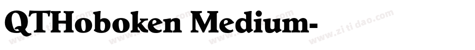 QTHoboken Medium字体转换